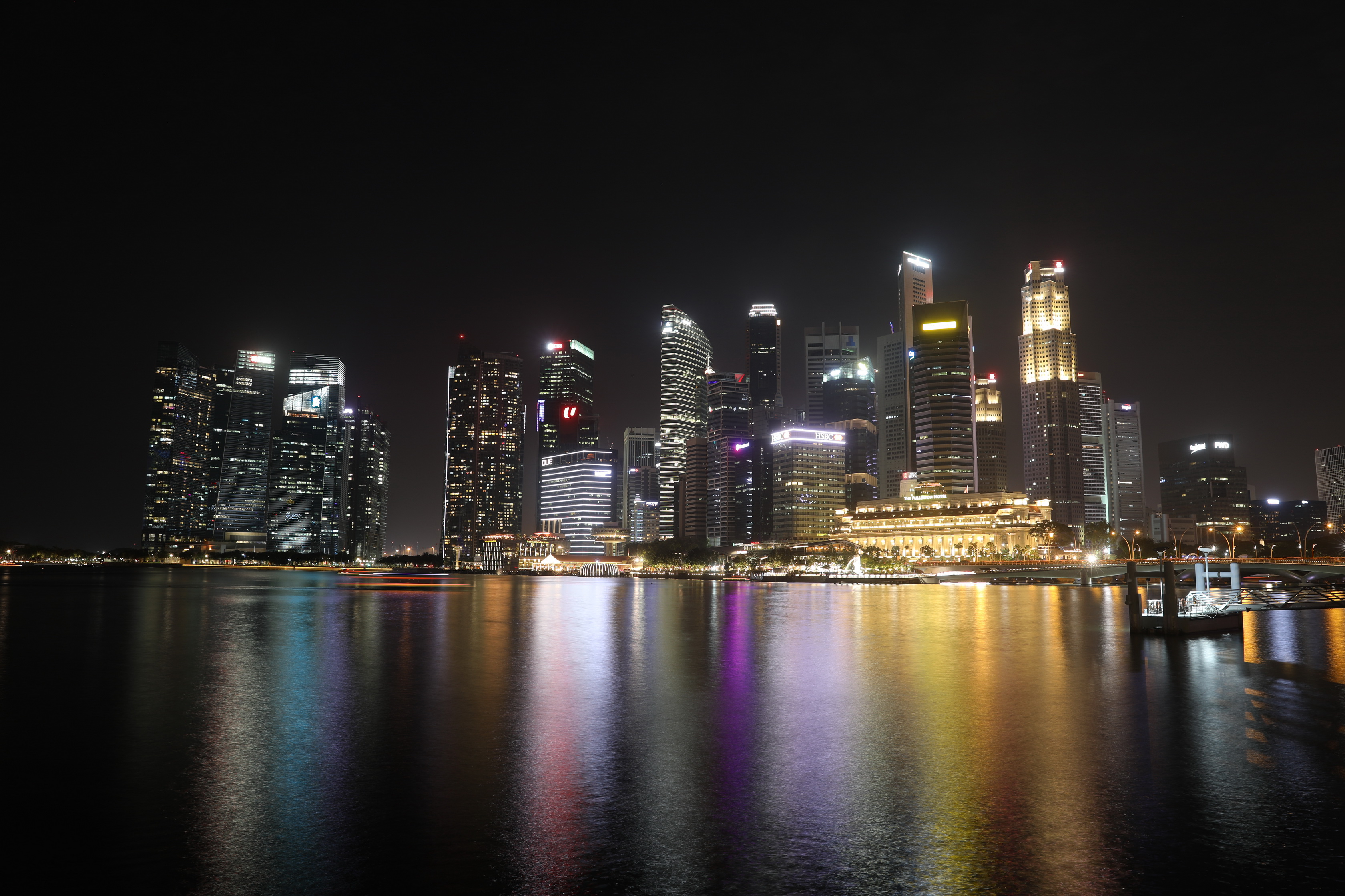 Singapur mit ihren tollen Lichtshows